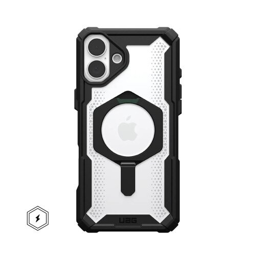 Urban Armor Gear Plasma XTE Case for iPhone 16 Plus - Black/Orange