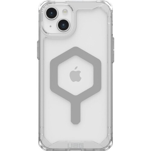 Urban Armor Gear Plyo Case with MagSafe for iPhone 15 Plus - Ice/Silver