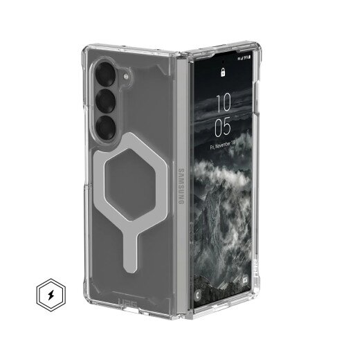 Urban Armor Gear Plyo Pro Magnetic Case for Galaxy Z Fold 6 (2024) - Ice/Silver