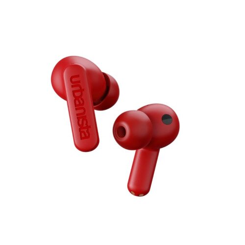 Urbanista Atlanta Hybrid Active Noise Cancelling Wireless Earbuds - Vibrant Red