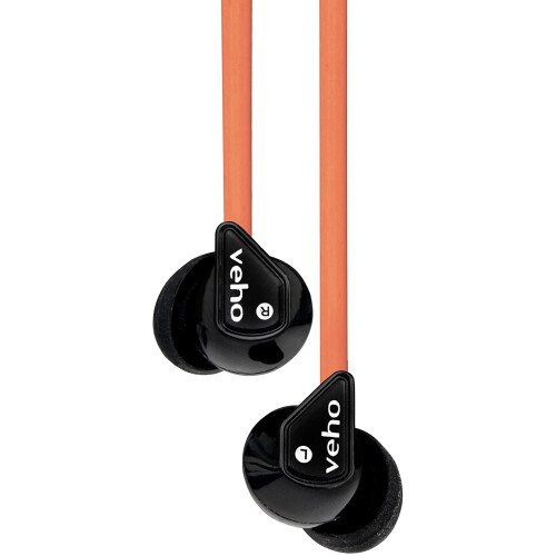 Veho Muvi Z1 Stereo In-Ear Headphones - Orange
