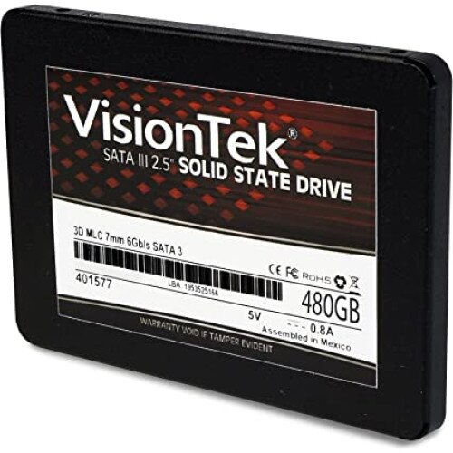 VisionTek 3D MLC 7mm 2.5" SSD (SATA) - 480GB