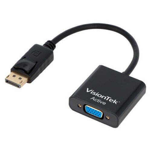VisionTek DisplayPort to VGA Active Adapter (M/F) - 7 inch