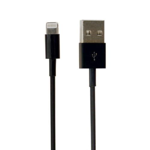 VisionTek Lightning to USB Cable - Black - 1 Meter