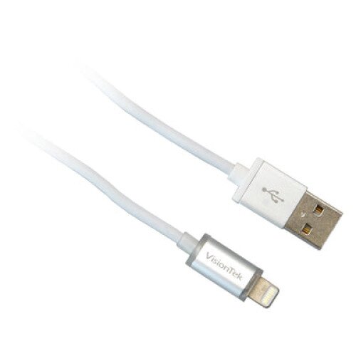 VisionTek Lightning to USB Smart LED MFI Cable - 4ft