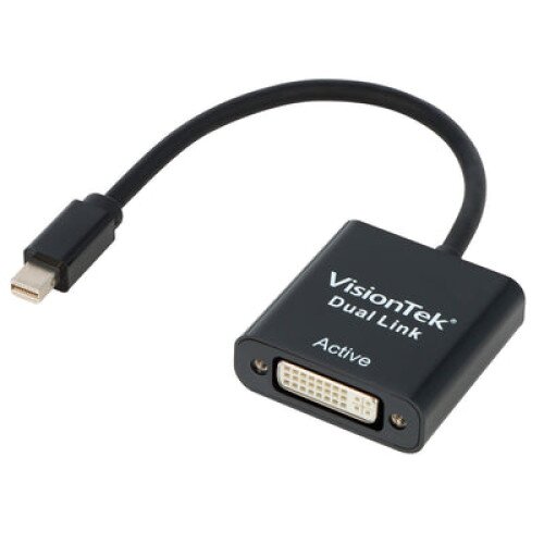 VisionTek Mini DisplayPort to Dual Link DVI-D Active Adapter (M/F)