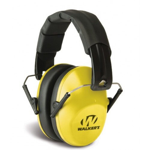 Walkers Game Ear Pro Low Profile Folding Muff - Yellow
