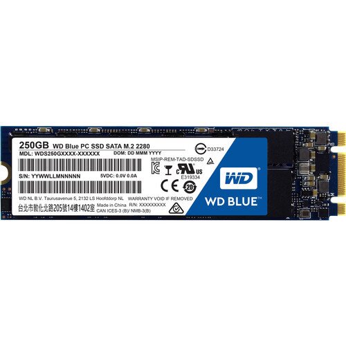 WD Blue PC SSD Internal Solid State Drive - 250GB - M.2 2280