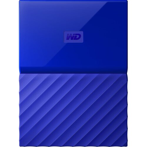 WD My Passport Portable External Hard Drive - Blue - 3TB
