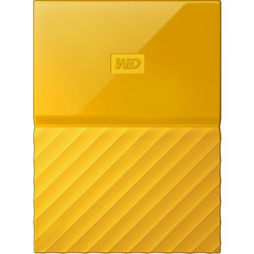 WD My Passport Portable External Hard Drive - Yellow - 4TB