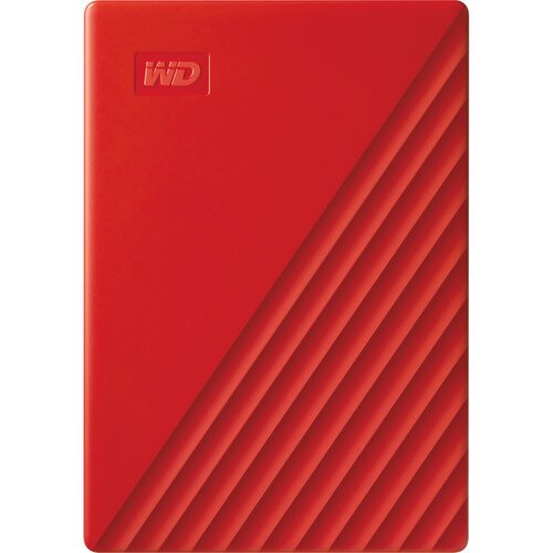 WD My Passport Portable External Hard Drive HDD - 2TB - Red