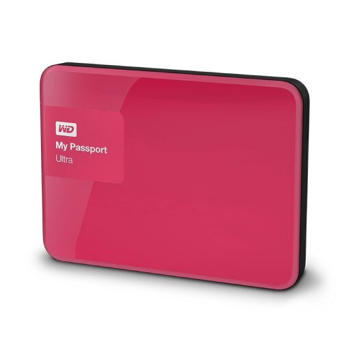 WD My Passport Ultra Portable External Hard Drive - Fierce Pink - 1TB