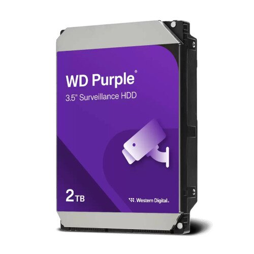 WD Purple 3.5" Surveillance Internal Hard Drive - 2TB - 256MB