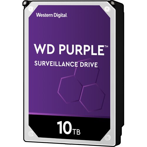 WD Purple Surveillance Internal Hard Drive - 10TB - 7200RPM - 256MB
