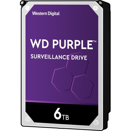 WD Purple Surveillance Internal Hard Drive - 6TB - 5400RPM - 64MB