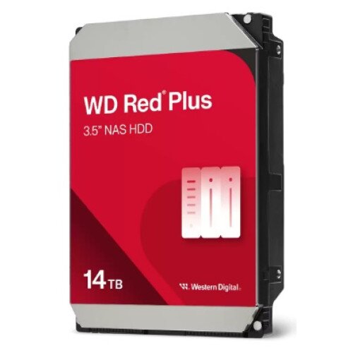WD Red Plus 3.5" NAS Internal Hard Drive - 512MB - 14TB - 7200RPM
