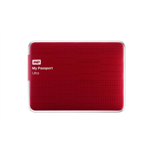 WD My Passport Ultra Portable External Hard Drive - Red - 2TB