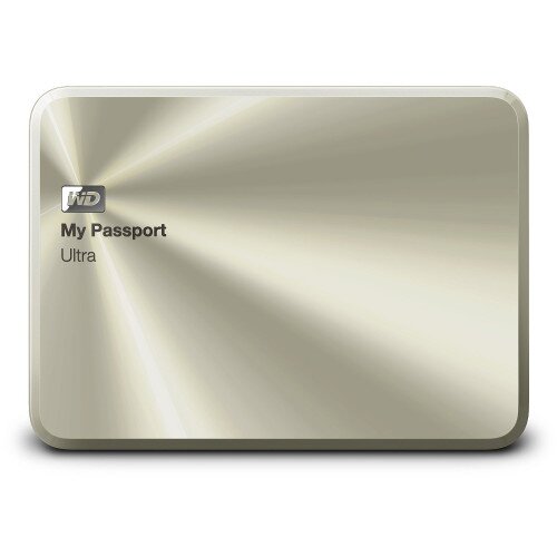WD My Passport Ultra Metal Edition Portable External Hard Drive - Gold - 3TB