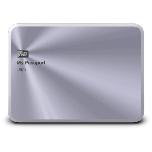 WD My Passport Ultra Metal Edition Portable External Hard Drive - Silver - 2TB