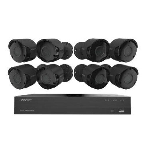 Wisenet 8ch x 8cam 4K DVR KIT