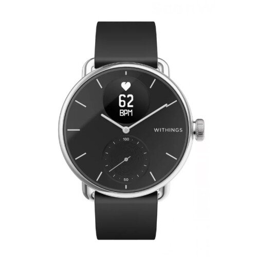 Withings Scanwatch Hybrid Smartwatch - 38mm - Black - Silver
