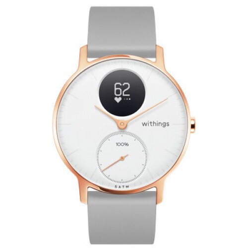Withings Steel HR Hybrid Smartwatch - White - Rose Gold - 36mm