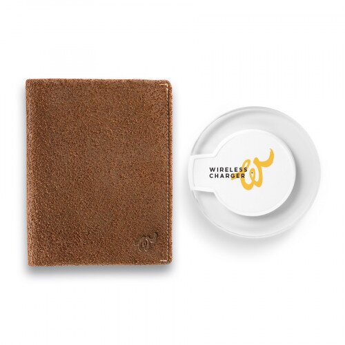 Woolet Travel + QI Charger - Brown