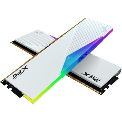 XPG Lancer RGB DDR5 DRAM Module Memory - 32GB (2x16GB) - 6400MT/s - 32 - White
