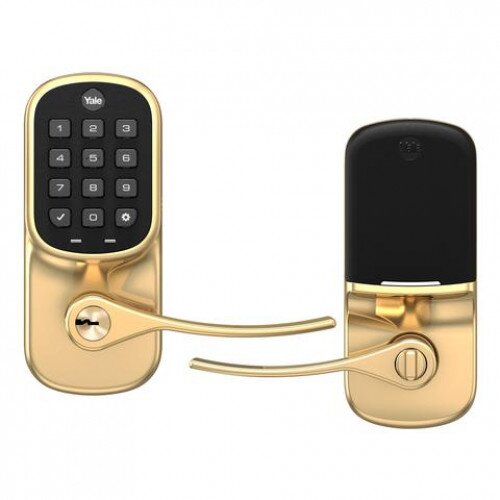 Yale Assure Lever Keypad - Z-Wave Plus - Polished Brass