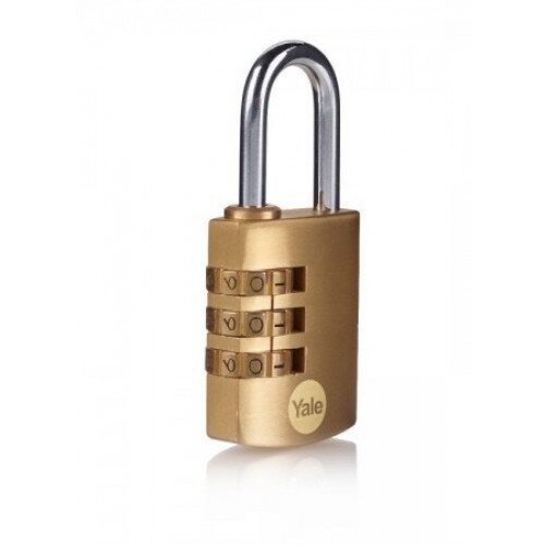 Yale Brass Dial Combination Padlock - 30mm