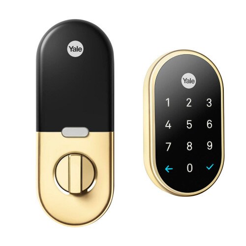 Yale YRD540 Key Free Touchscreen Deadbolt - Polished Brass