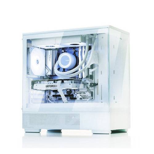 Zalman P10 mATX Panoramic Glass Gaming PC Case - White