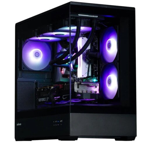 Zalman P30 mATX Panoramic Glass Mini-Tower PC Case - Black