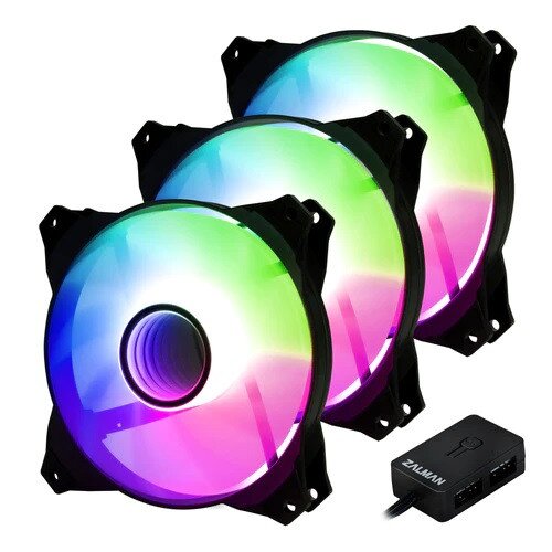 Zalman ZM-IF120 Infinity Mirror ARGB 120MM Case Fans with ARGB Controller