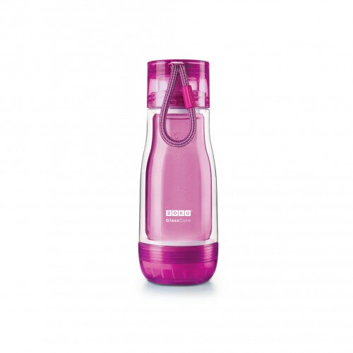 Zoku 12oz Glass Core Bottle - Purple