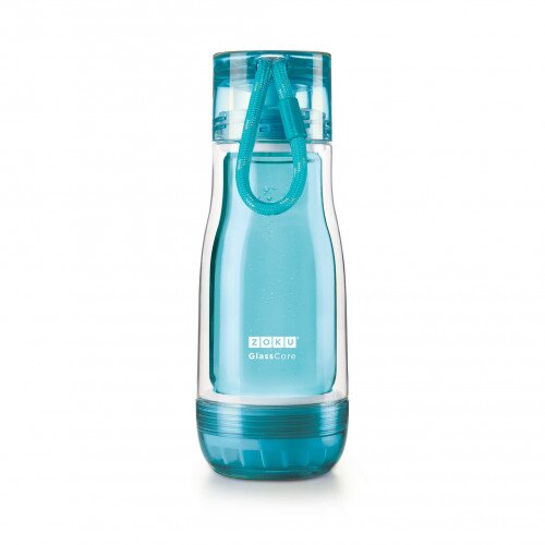 Zoku 12oz Glass Core Bottle - Teal