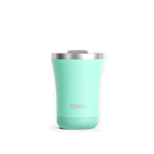 Zoku 12oz 3-in-1 Stainless Steel Tumbler Powder Coated - Aqua