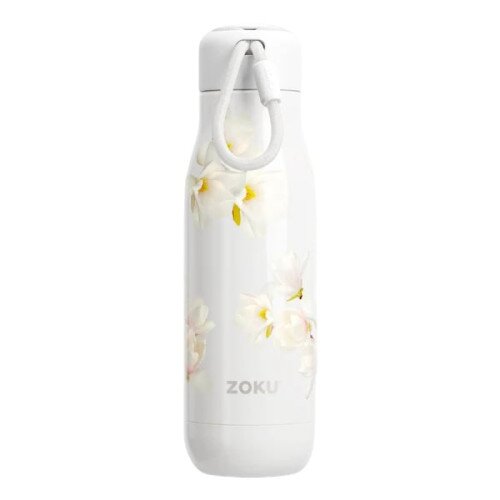 Zoku 18oz Stainless Steel Powder Coated Bottle - Vintage Magnolia