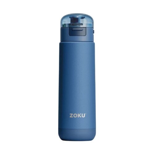 Zoku 18oz Stainless Steel Sports Bottle - Blue