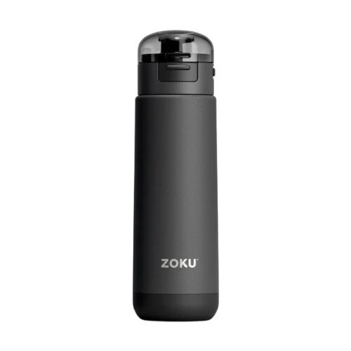 Zoku 18oz Stainless Steel Sports Bottle - Grey