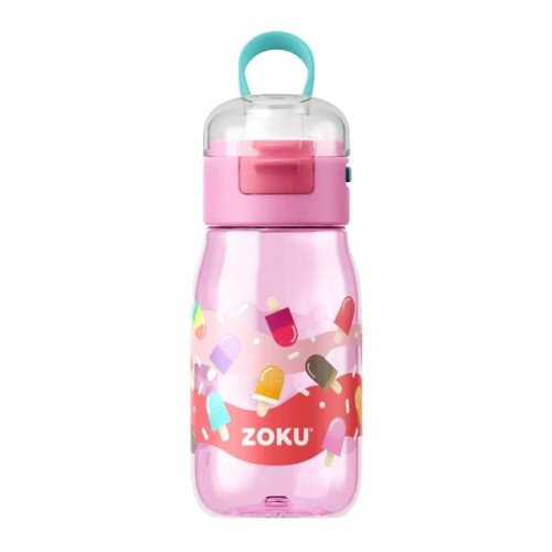 Zoku Kids Flip Gulp Bottle - Pink Pops