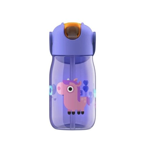 Zoku Kids Flip Straw Bottle - Purple