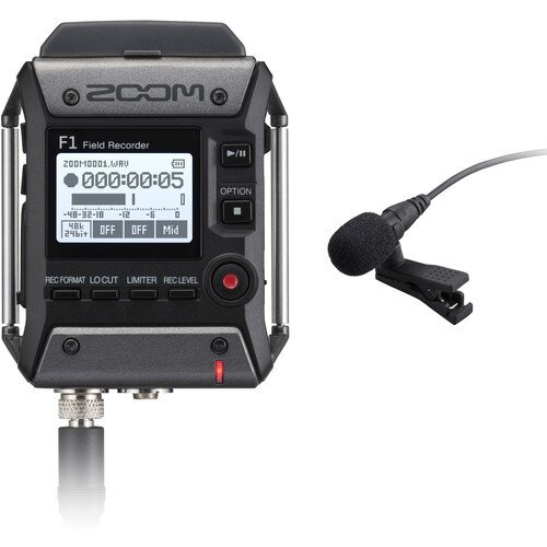 Zoom F1 Field Recorder + Lavalier Mic