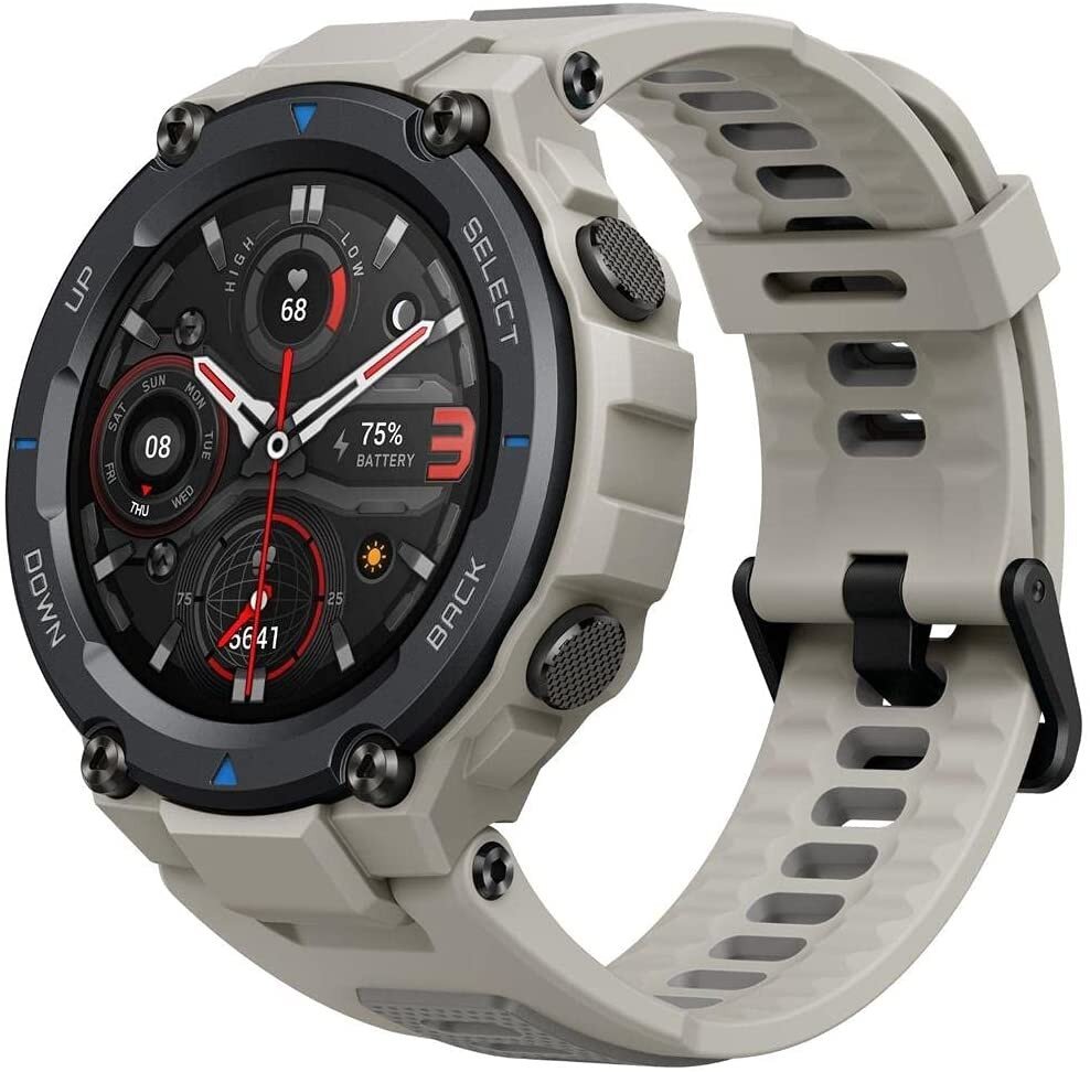 Buy Amazfit T-Rex Pro GPS Smartwatch - Desert Grey online in UAE