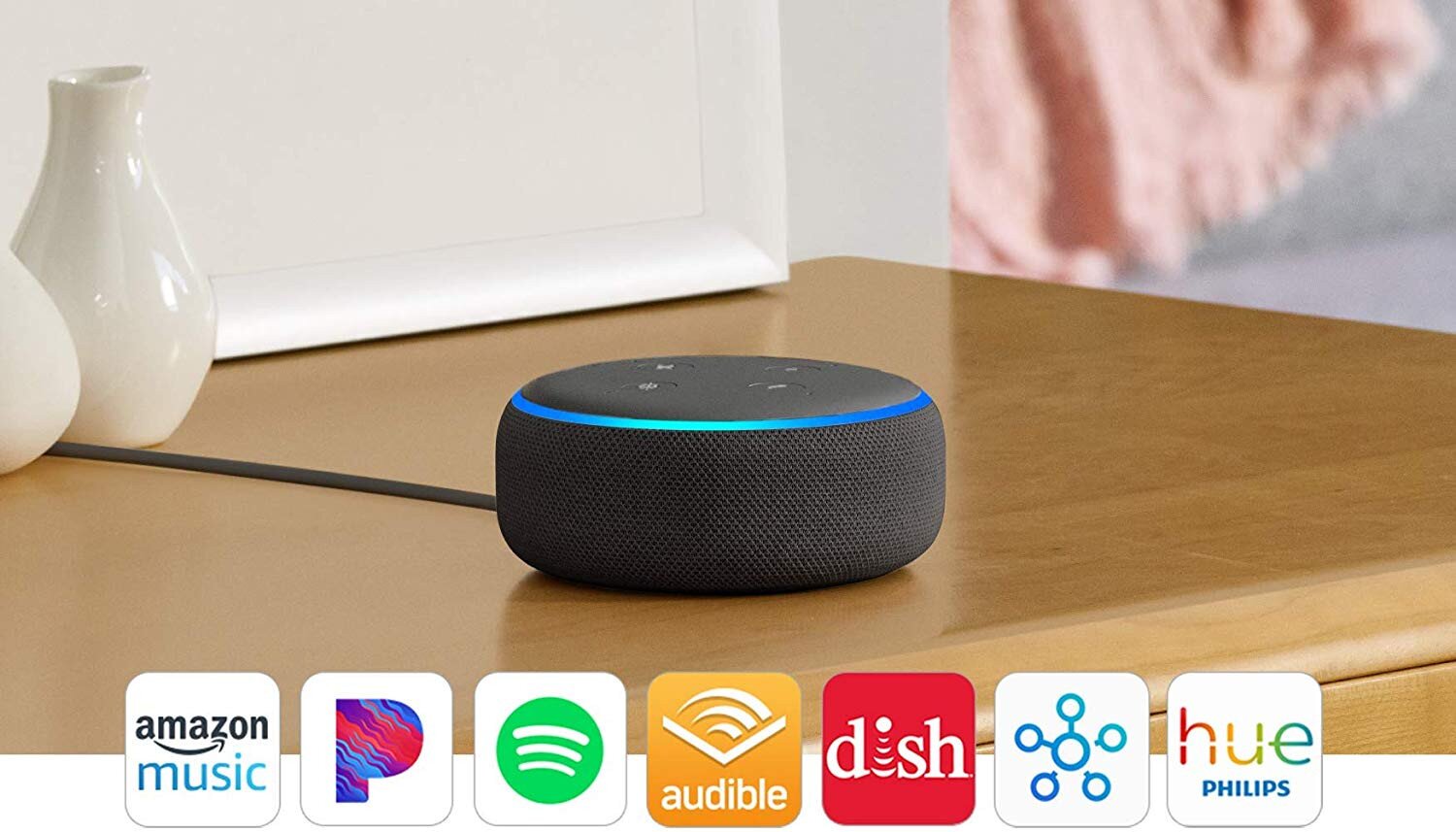 Shop Amazon Echo Dot (3rd Generation) Smart Speaker with Alexa in UAE ...