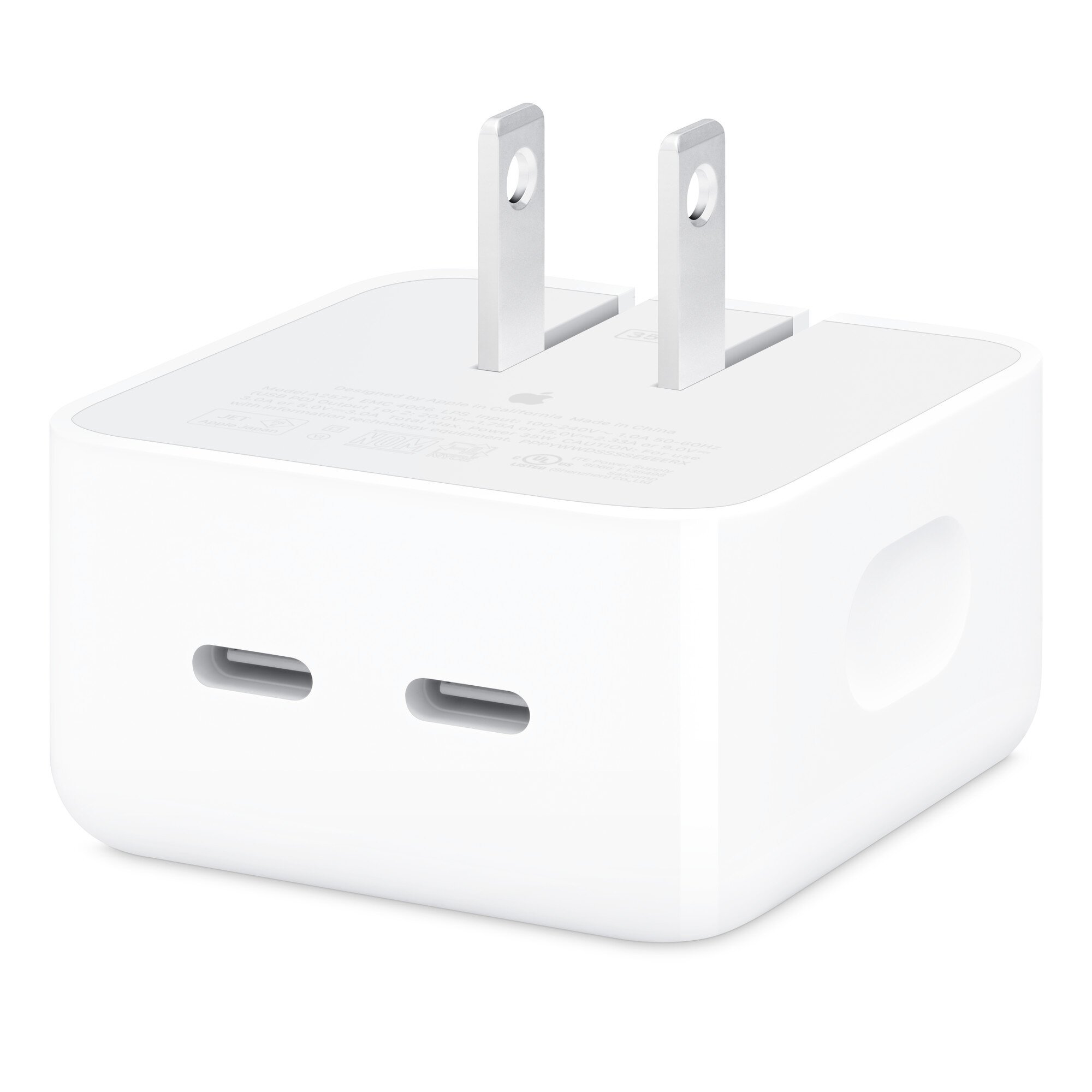 Shop Apple 35W Dual USB-C Port Compact Power Adapter (2024) in UAE ...
