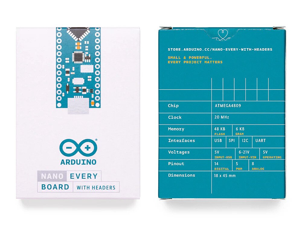 Shop Arduino Nano Every Board with Headers in UAE - Tejar.com UAE