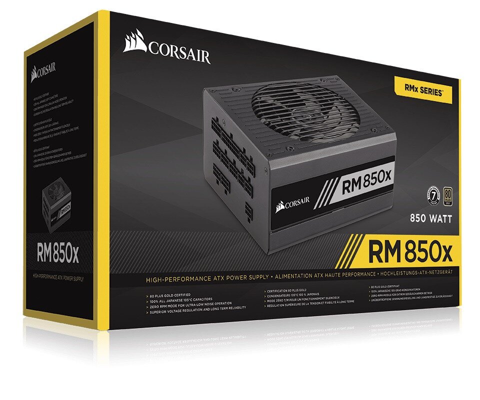 CORSAIR RMx Series RM850x 80 PLUS Gold Fully Modular ATX Power
