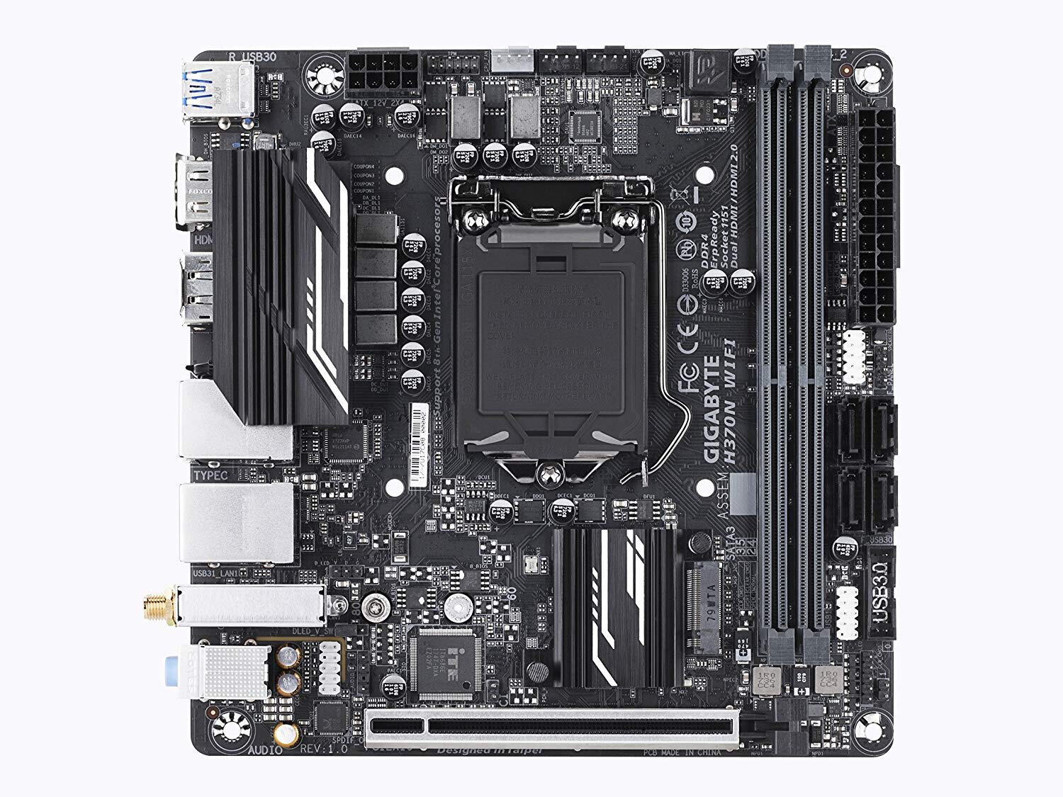Shop Gigabyte Intel H370 Ultra Durable motherboard with Intel CNVi WIFI ...
