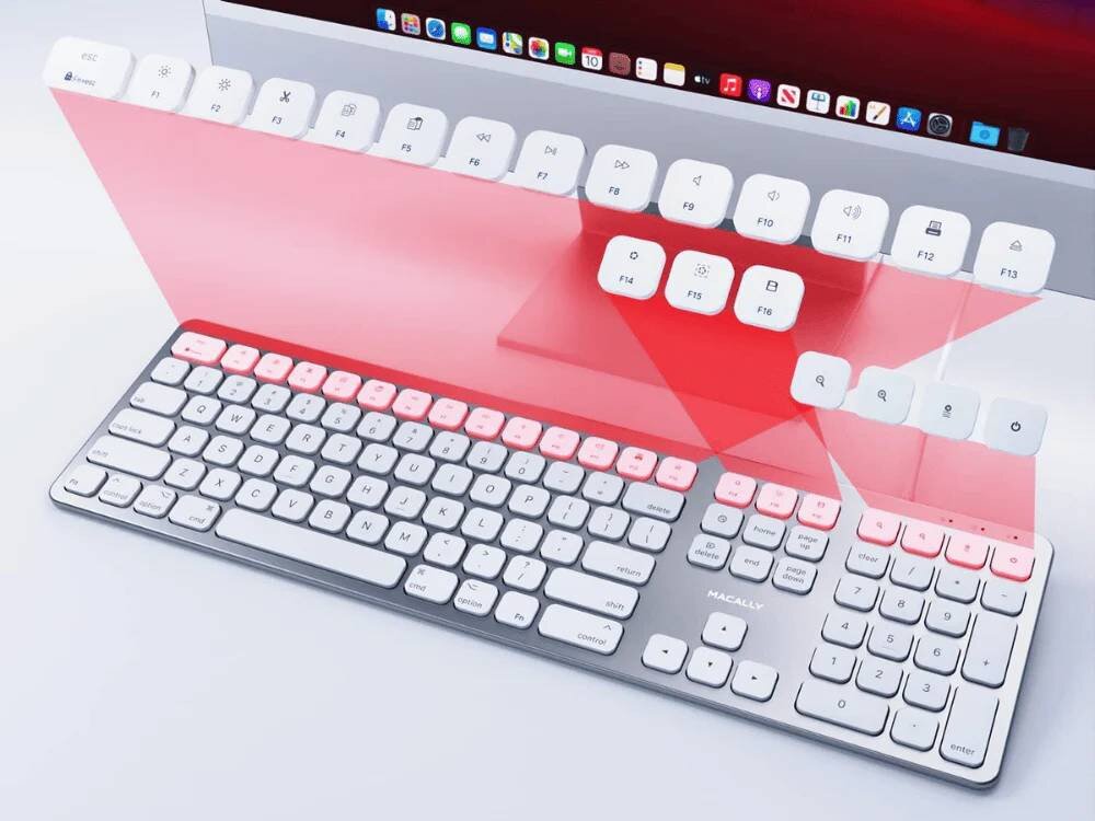 Shop Macally USB Keyboard With Hub (2 Ports) For Mac in UAE - Tejar.com UAE